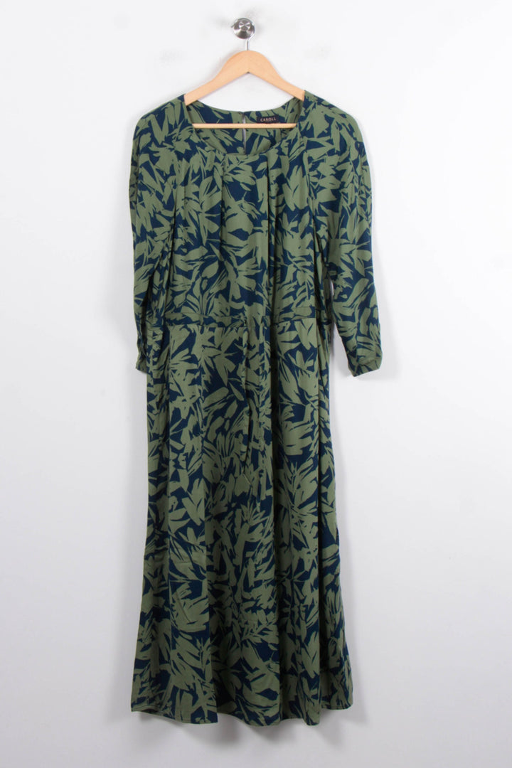 Robe Longue Verte et Noire - Taille L/40 de la marque Caroll | PARAD80314 - Vendu par Paradigme - Image 2