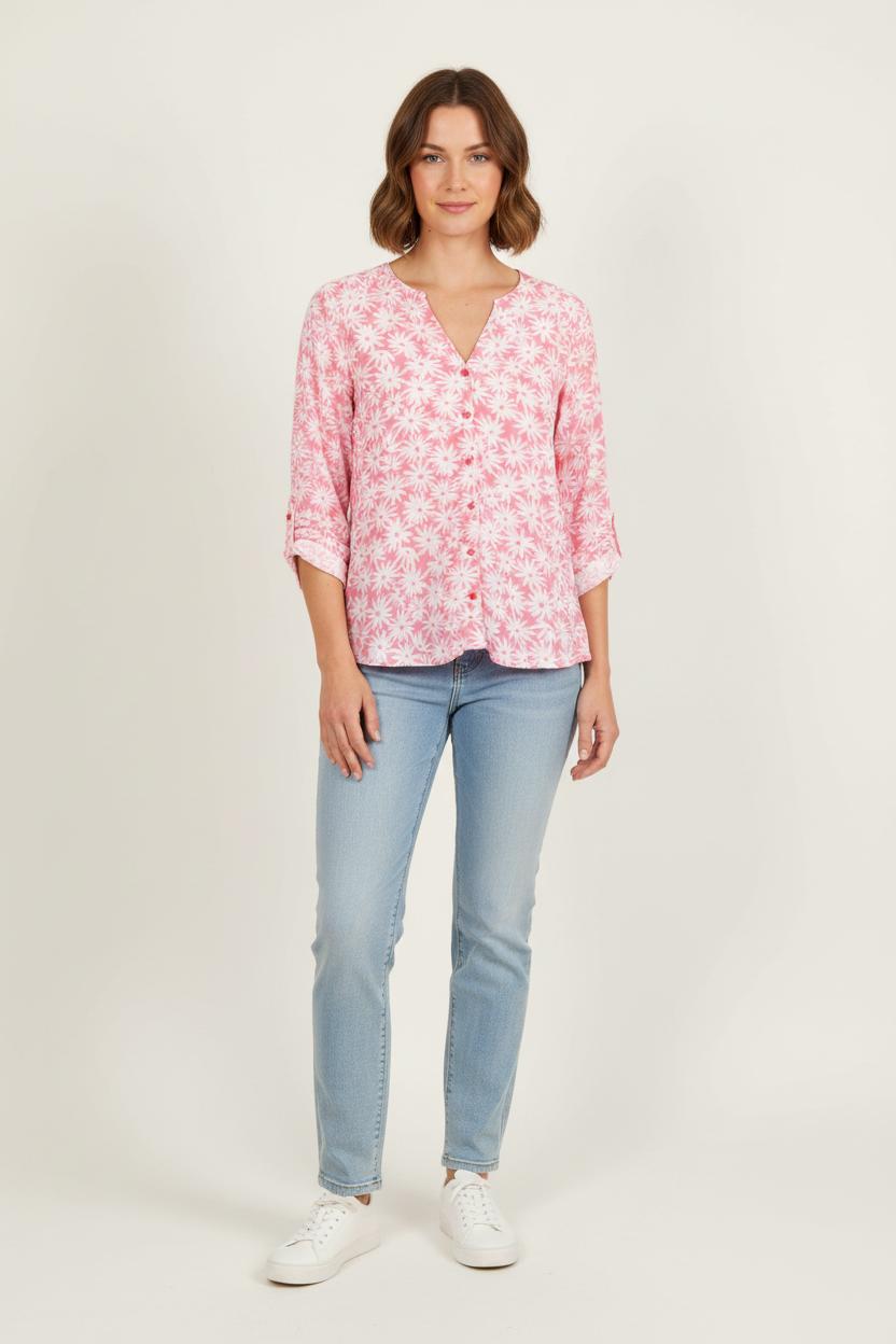 Blouse Rose et Blanche - Taille S/36 de la marque Des petits hauts | PARAD80320 - Vendu par Paradigme - Image 1