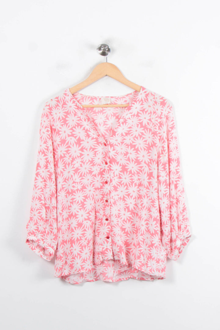 Blouse Rose et Blanche - Taille S/36 de la marque Des petits hauts | PARAD80320 - Vendu par Paradigme - Image 2