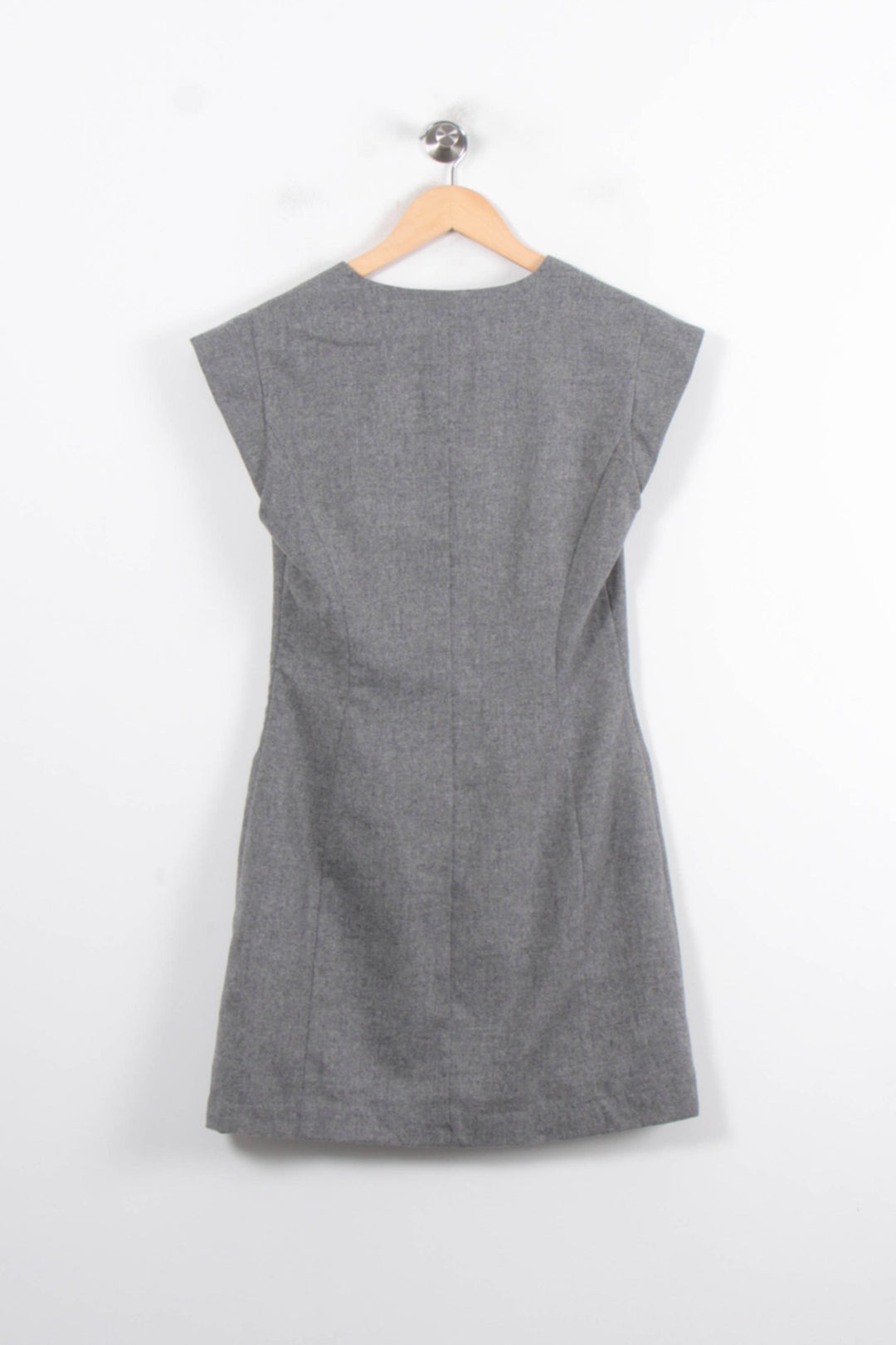 Robe Droite Grise - Taille M/38 de la marque ba&sh | PARAD80323 - Vendu par Paradigme - Image 4