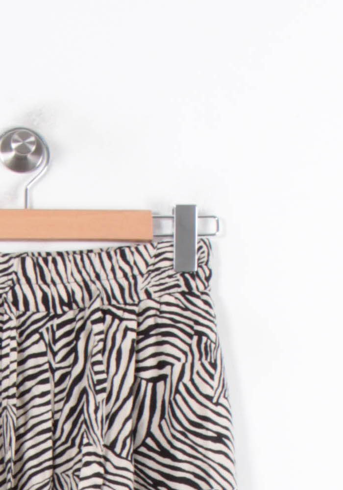 Pantalon Large Noir et Beige - Taille S/36 de la marque Caroll | PARAD80328 - Vendu par Paradigme - Image 3