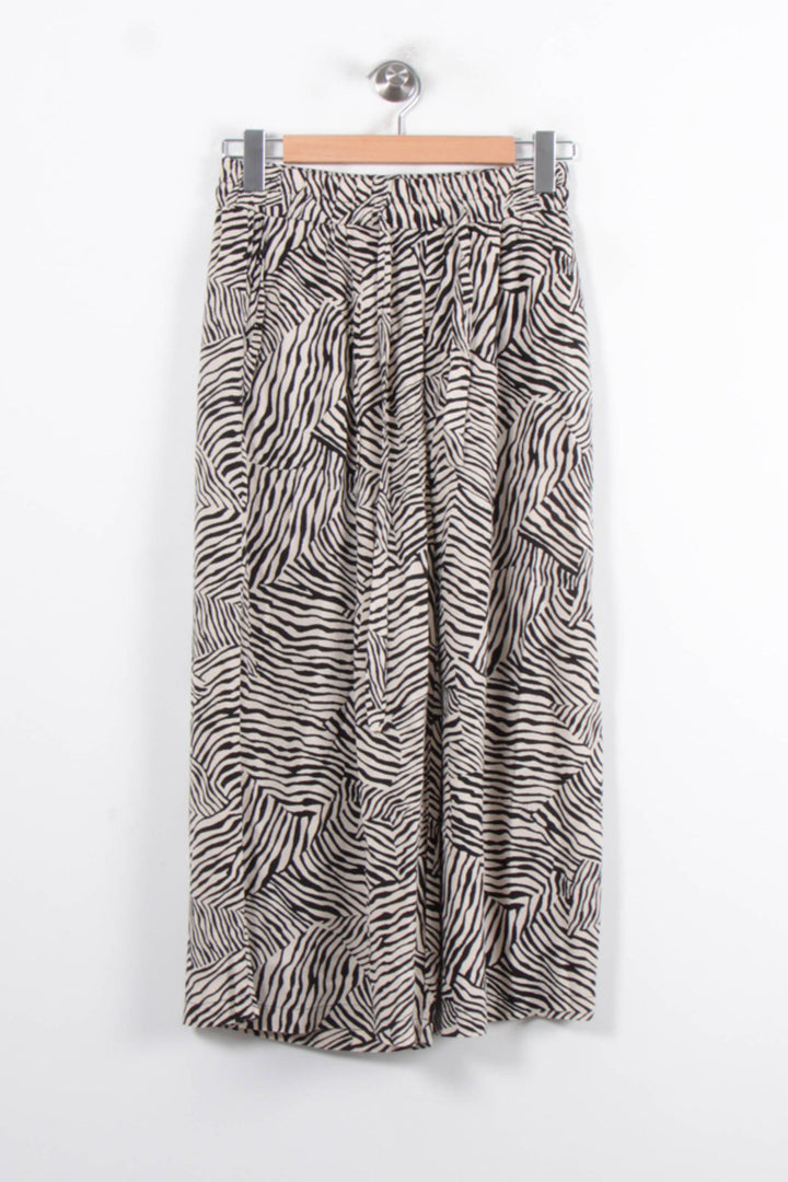 Pantalon Large Noir et Beige - Taille S/36 de la marque Caroll | PARAD80328 - Vendu par Paradigme - Image 2