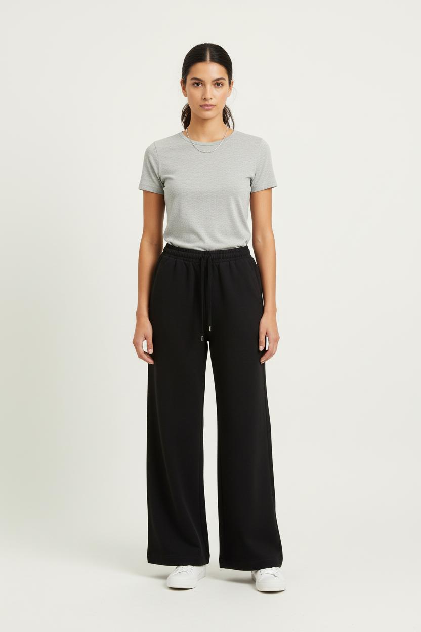 Pantalon Large Noir - Taille S/36 de la marque La Fée Maraboutée | PARAD80331 - Vendu par Paradigme - Image 1