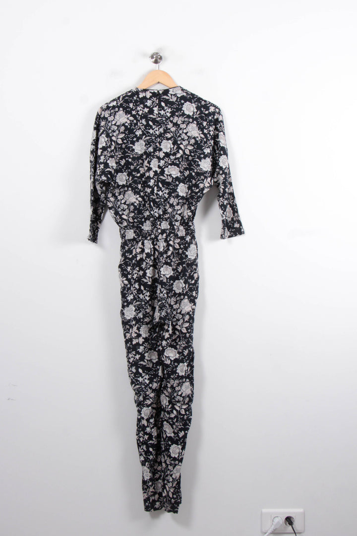 Combinaison Fleurie Noire et Blanche - Taille XL/42 de la marque ZAPA | PARAD80332 - Vendu par Paradigme - Image 4