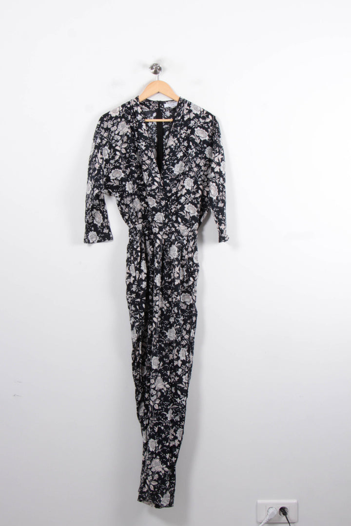 Combinaison Fleurie Noire et Blanche - Taille XL/42 de la marque ZAPA | PARAD80332 - Vendu par Paradigme - Image 2