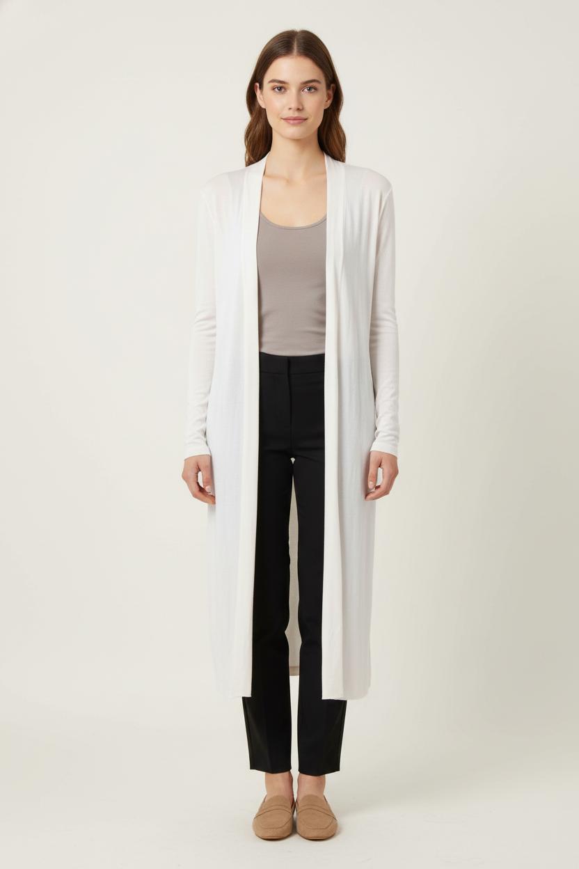 Cardigan Blanc - Taille L/40 de la marque American Vintage | PARAD80334 - Vendu par Paradigme - Image 1