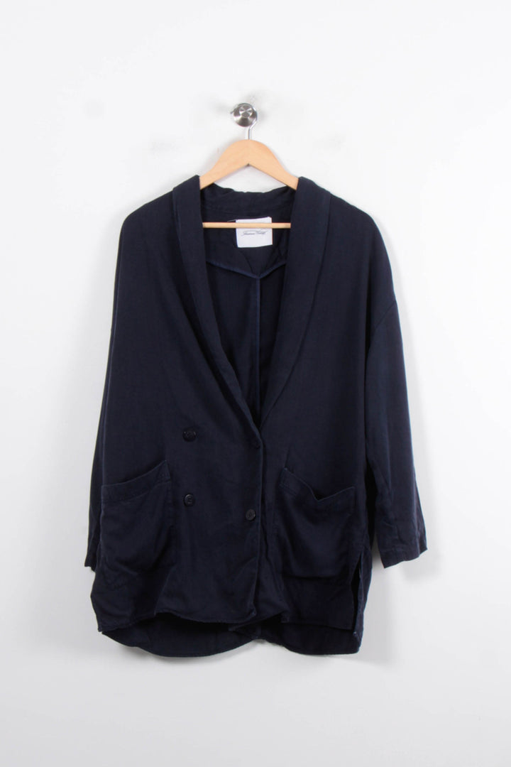 Blazer Bleu - Taille L/40 de la marque American Vintage | PARAD80342 - Vendu par Paradigme - Image 2