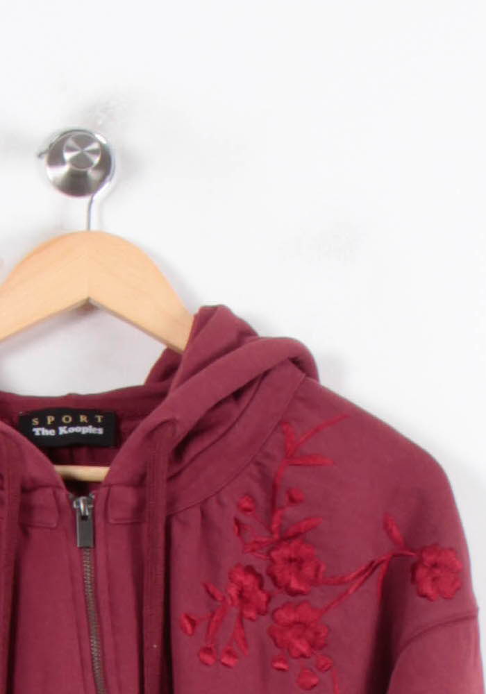 Sweat à Capuche Bordeaux - Taille XXS/32 de la marque The Kooples - Sport | PARAD80359 - Vendu par Paradigme - Image 3