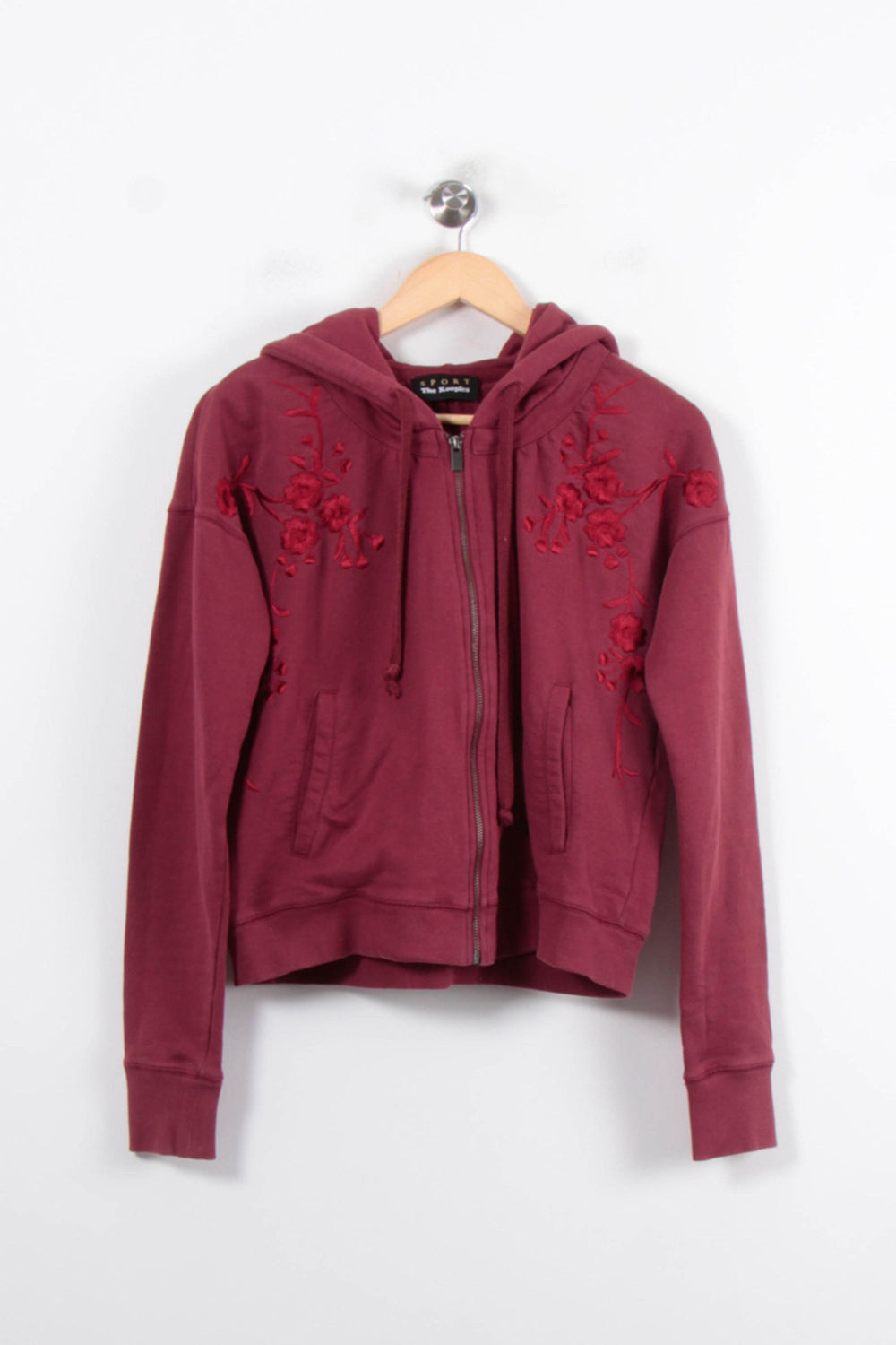 Sweat à Capuche Bordeaux - Taille XXS/32 de la marque The Kooples - Sport | PARAD80359 - Vendu par Paradigme - Image 2