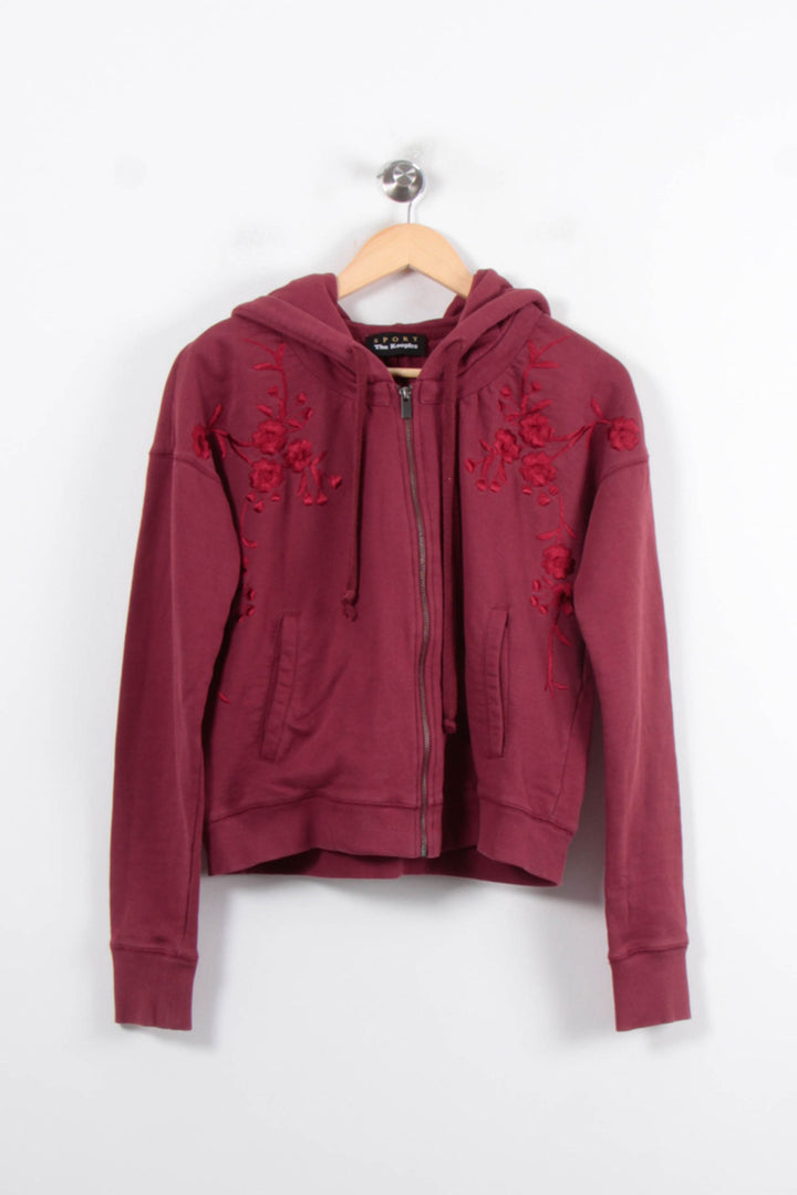 Sweat à Capuche Bordeaux - Taille XXS/32 de la marque The Kooples - Sport | PARAD80359 - Vendu par Paradigme - Image 2