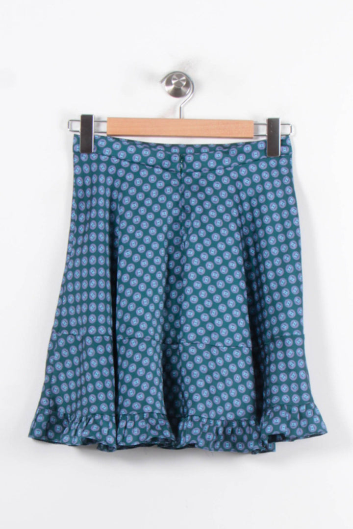 Jupe Évasée Bleue - Taille S/36 de la marque Sandro | PARAD80373 - Vendu par Paradigme - Image 4