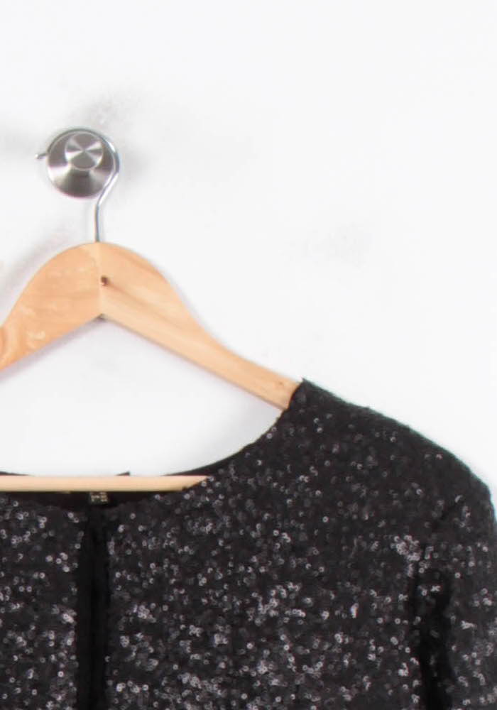 Veste Pailletée Noire - Taille XL/42 de la marque Maison 123 | PARAD80376 - Vendu par Paradigme - Image 3