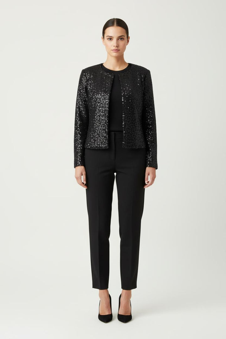 Veste Pailletée Noire - Taille XL/42 de la marque Maison 123 | PARAD80376 - Vendu par Paradigme - Image 1