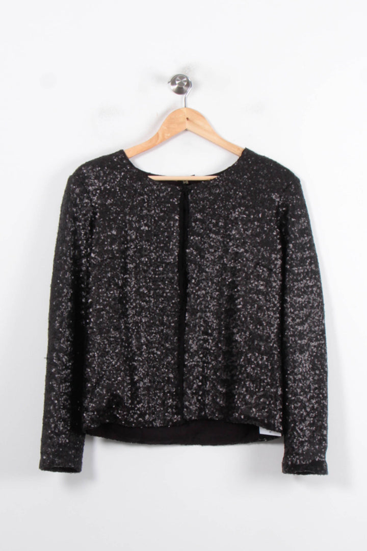 Veste Pailletée Noire - Taille XL/42 de la marque Maison 123 | PARAD80376 - Vendu par Paradigme - Image 2