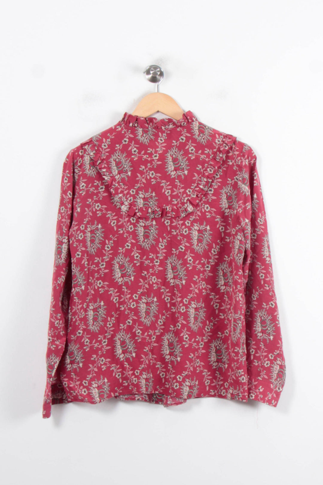 Blouse Bordeaux et Beige - Taille M/38 de la marque The Kooples | PARAD80379 - Vendu par Paradigme - Image 4