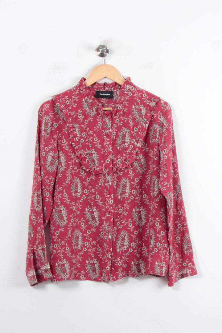 Blouse Bordeaux et Beige - Taille M/38 de la marque The Kooples | PARAD80379 - Vendu par Paradigme - Image 2