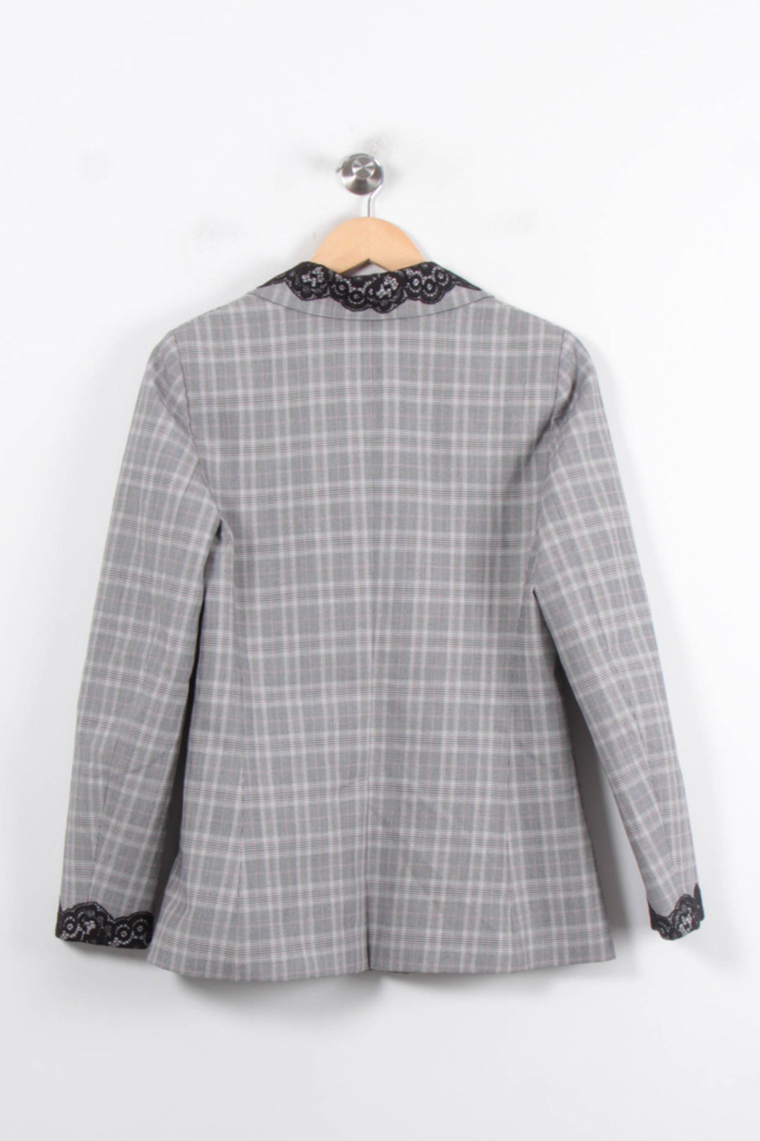 Veste Grise et Noire - Taille L/40 de la marque Claudie Pierlot | PARAD80397 - Vendu par Paradigme - Image 4