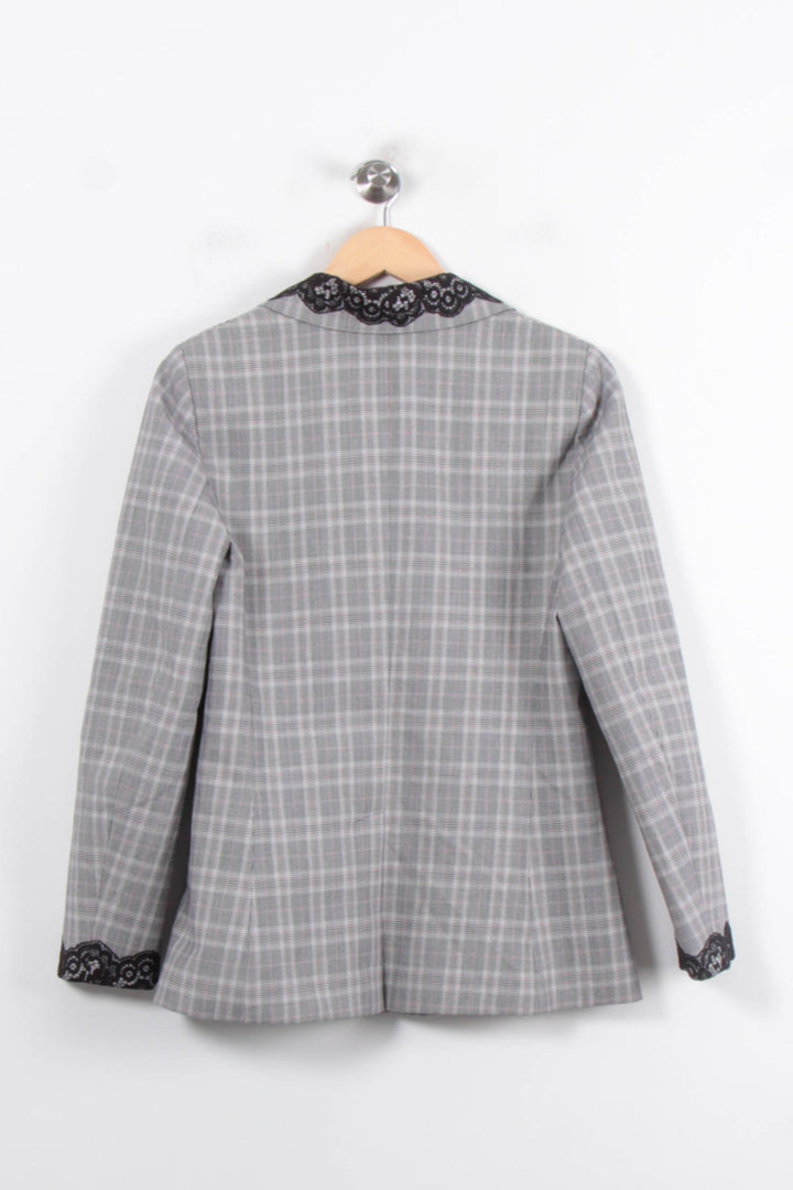 Veste Grise et Noire - Taille L/40 de la marque Claudie Pierlot | PARAD80397 - Vendu par Paradigme - Image 4