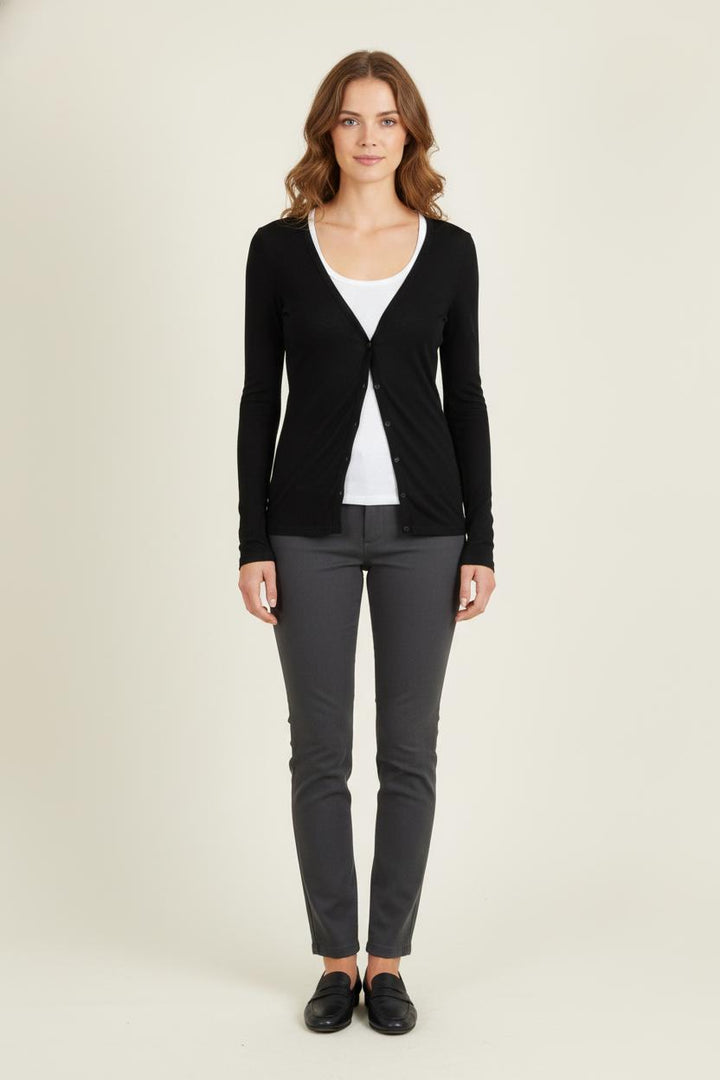 Cardigan Noir - Taille M/38 de la marque American Vintage | PARAD80409 - Vendu par Paradigme - Image 1
