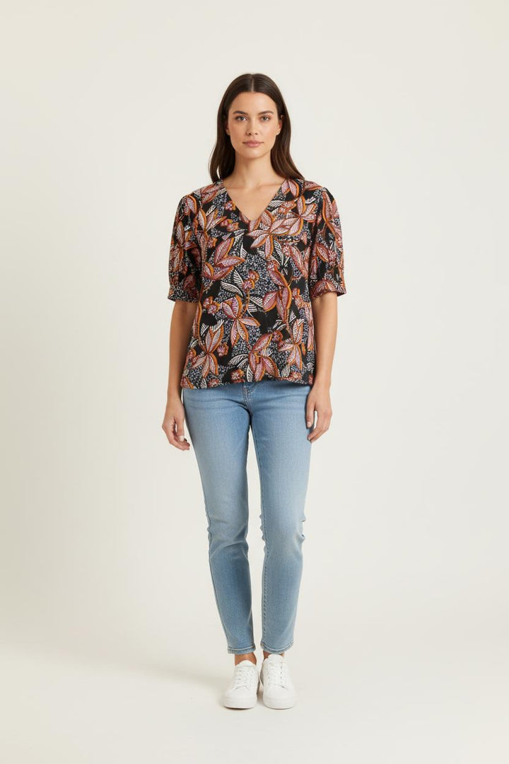 Blouse Multicolore - Taille M/38 de la marque La Fée Maraboutée | PARAD80421 - Vendu par Paradigme - Image 1