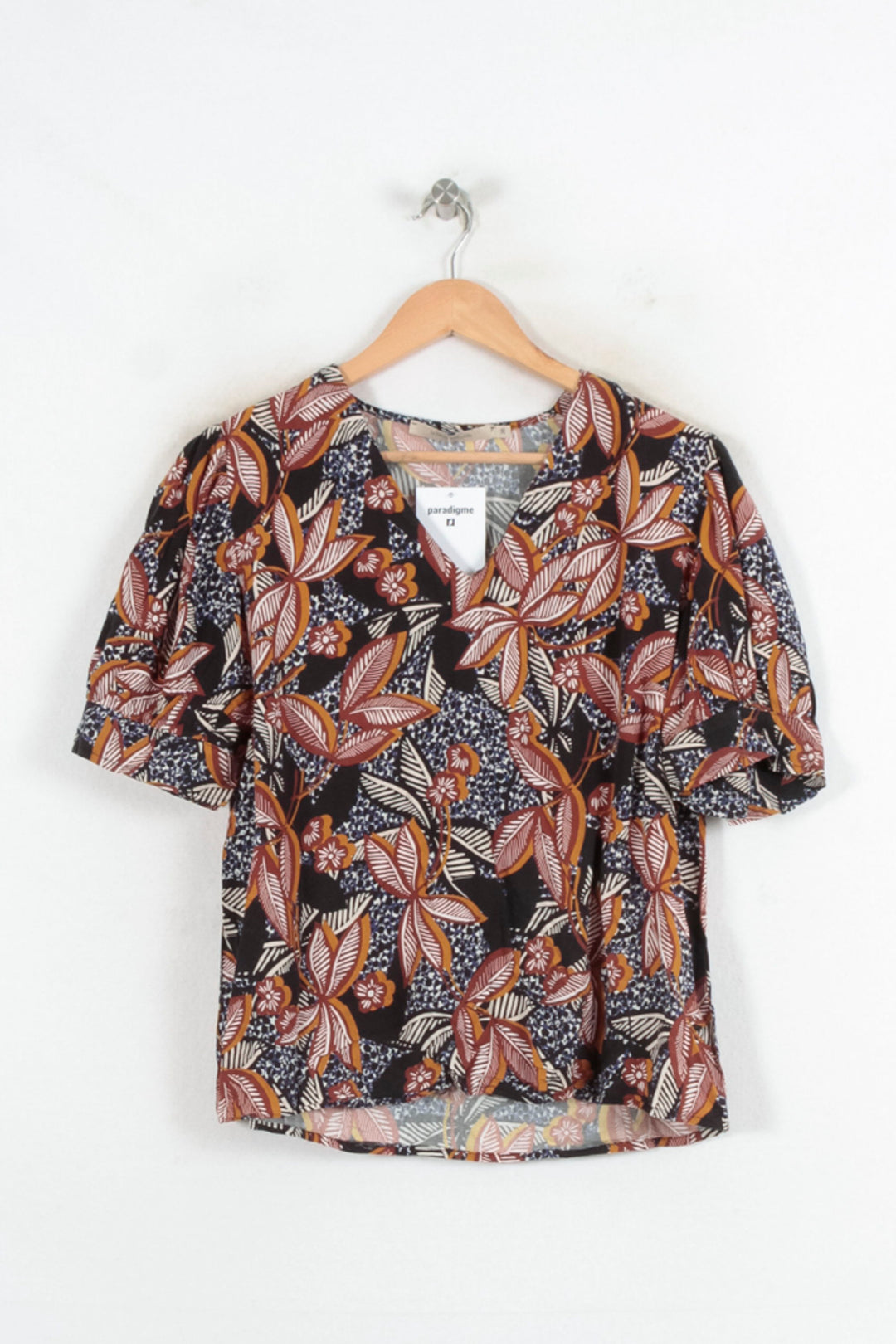 Blouse Multicolore - Taille M/38 de la marque La Fée Maraboutée | PARAD80421 - Vendu par Paradigme - Image 2