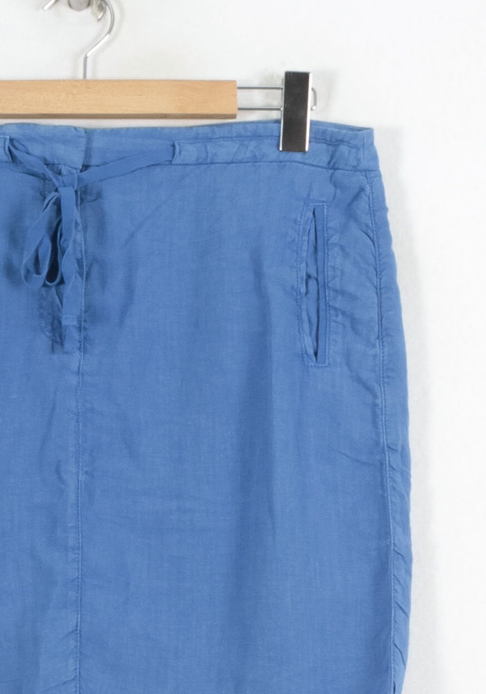Jupe Droite Bleue - Taille L/40 de la marque Caroll | PARAD80422 - Vendu par Paradigme - Image 3