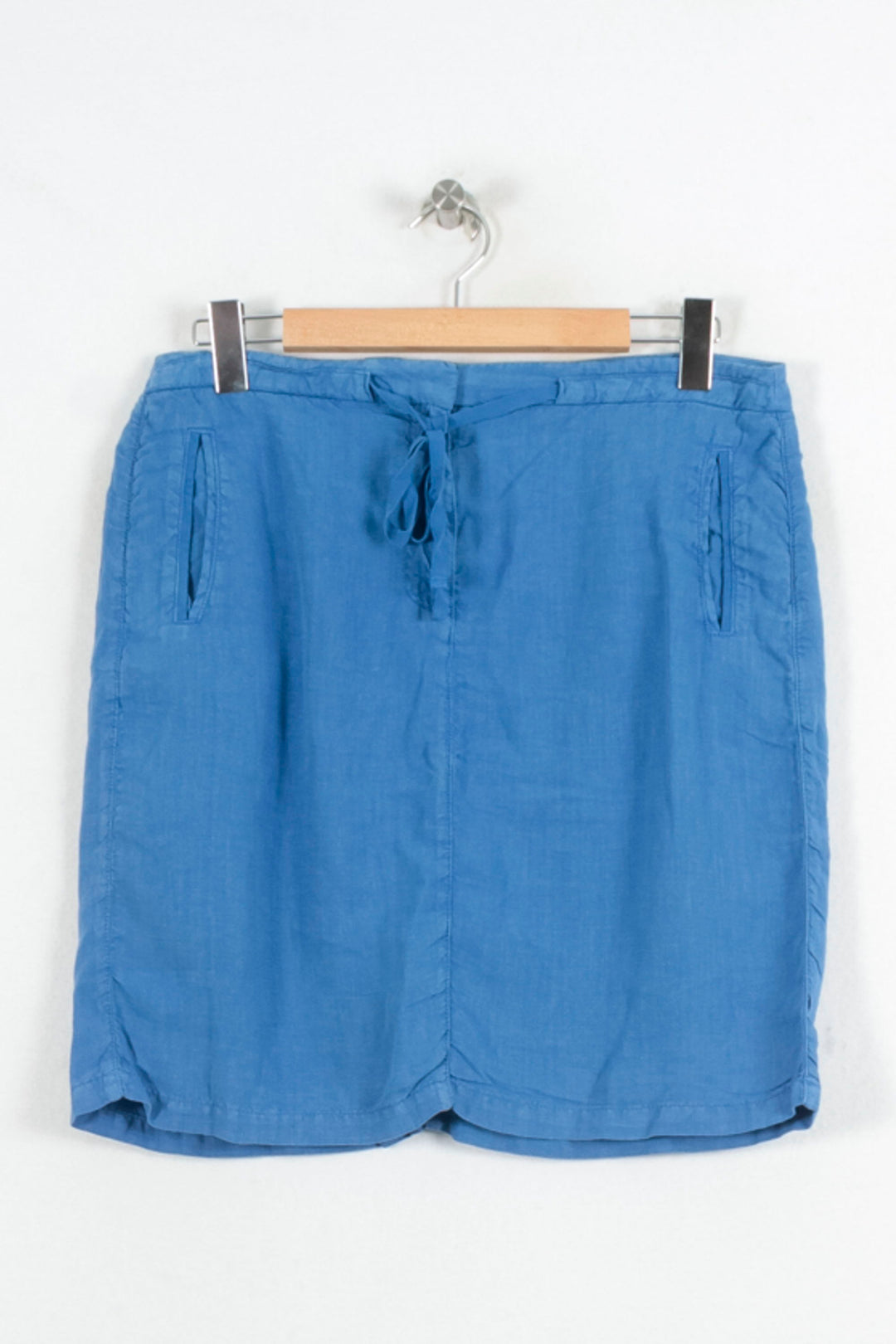 Jupe Droite Bleue - Taille L/40 de la marque Caroll | PARAD80422 - Vendu par Paradigme - Image 2