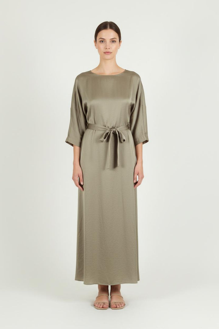 Robe Longue Kaki - Taille S/36 de la marque Claudie Pierlot | PARAD80424 - Vendu par Paradigme - Image 1