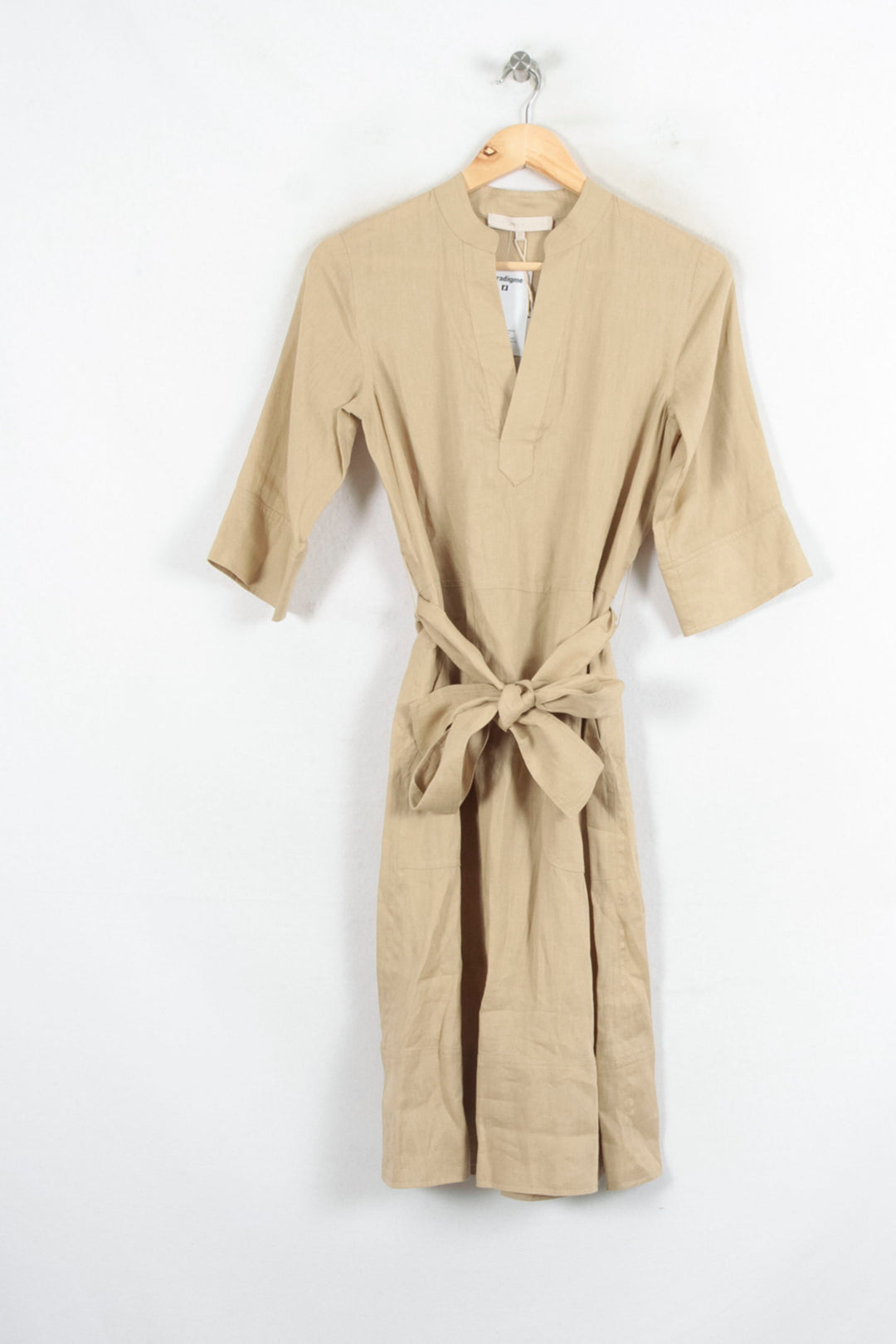 Robe Chemise Beige - Taille XS/34 de la marque Vanessa Bruno | PARAD80426 - Vendu par Paradigme - Image 2