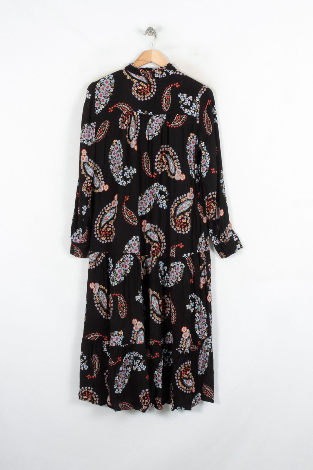 Robe Longue Noire et Multicolore - Taille XL/42 de la marque Caroll | PARAD80431 - Vendu par Paradigme - Image 4