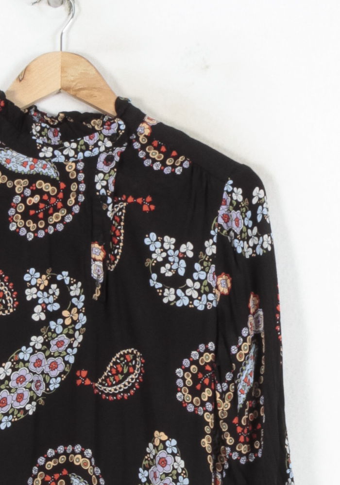 Robe Longue Noire et Multicolore - Taille XL/42 de la marque Caroll | PARAD80431 - Vendu par Paradigme - Image 3