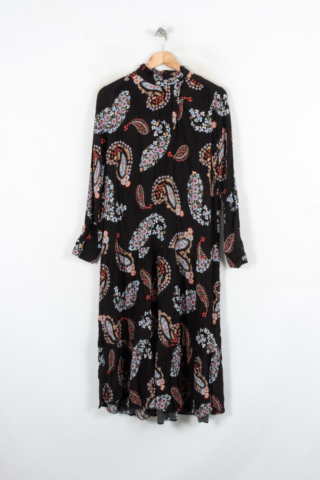 Robe Longue Noire et Multicolore - Taille XL/42 de la marque Caroll | PARAD80431 - Vendu par Paradigme - Image 2