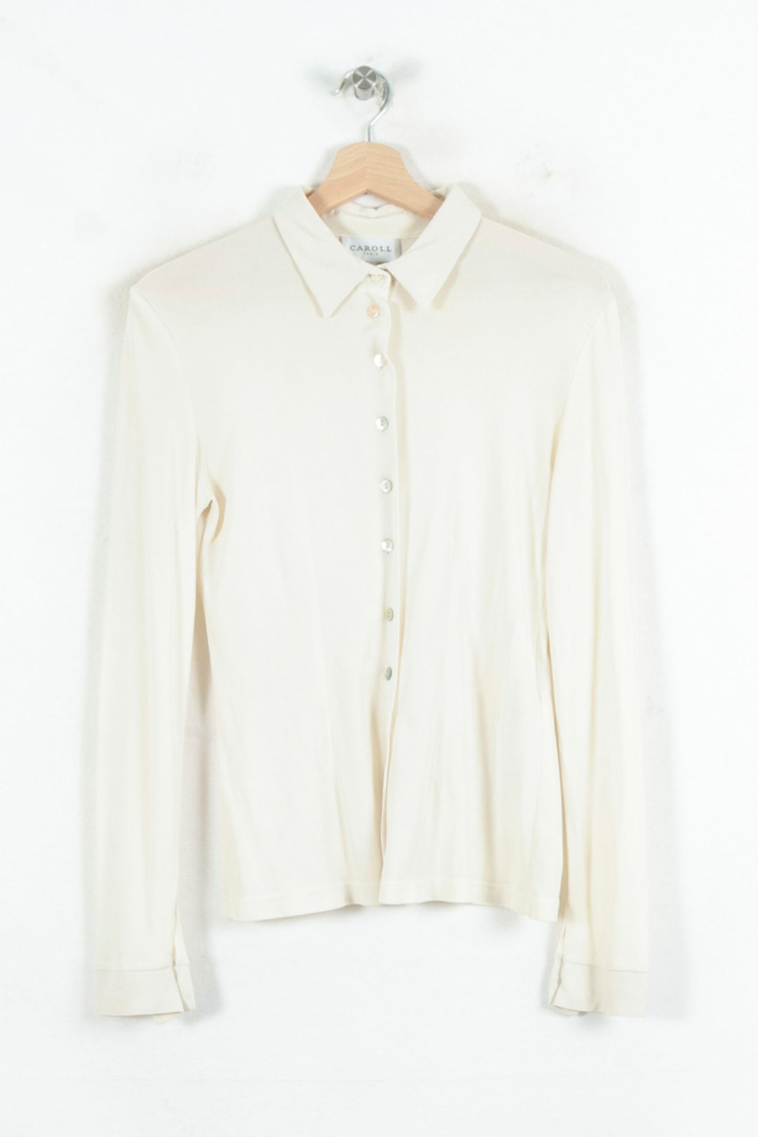 Chemise Beige - Taille M/38 de la marque Caroll | PARAD80433 - Vendu par Paradigme - Image 2
