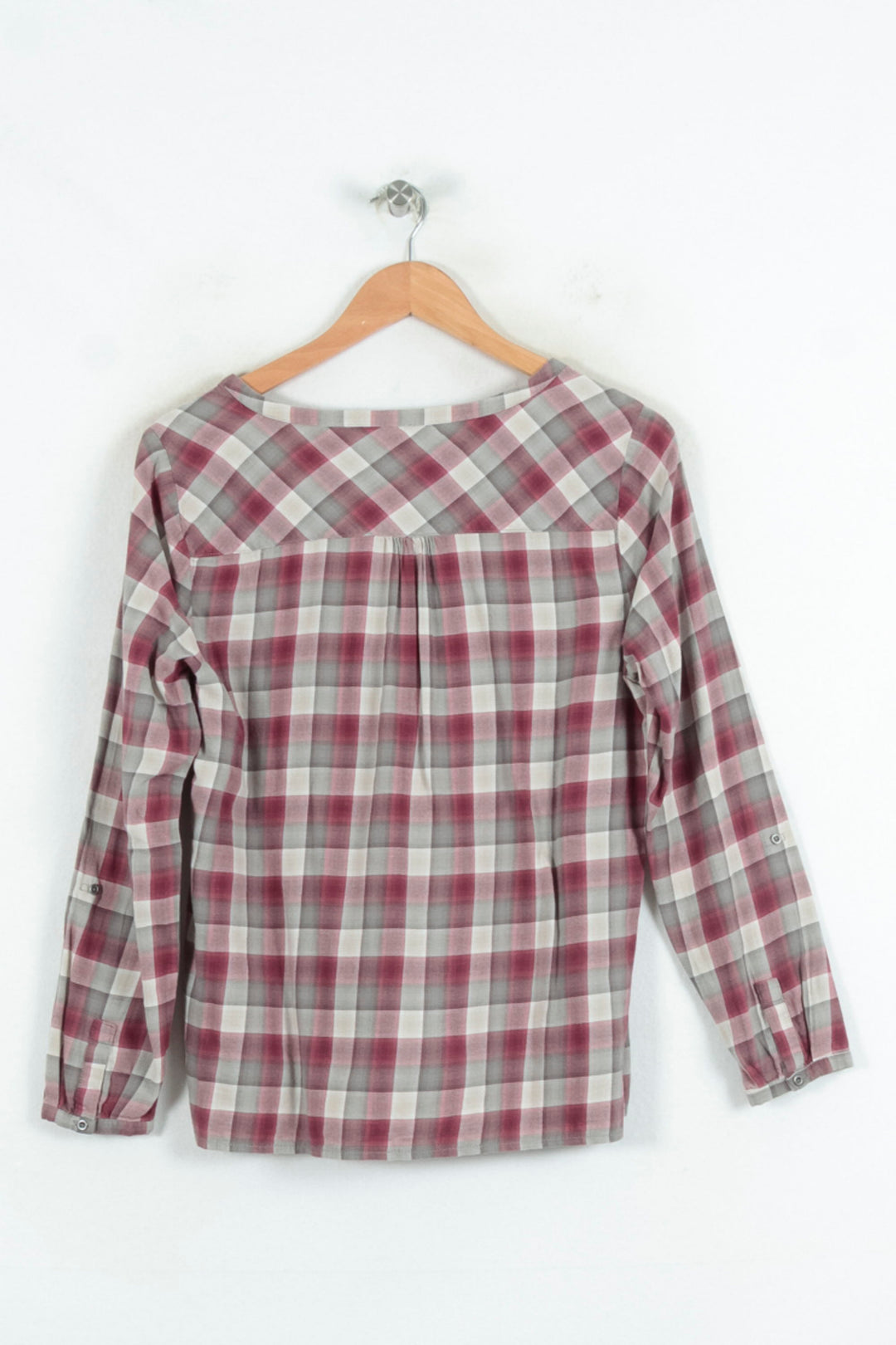 Chemise À Carreaux Rouge et Grise - Taille M/38 de la marque Maison 123 | PARAD80434 - Vendu par Paradigme - Image 4