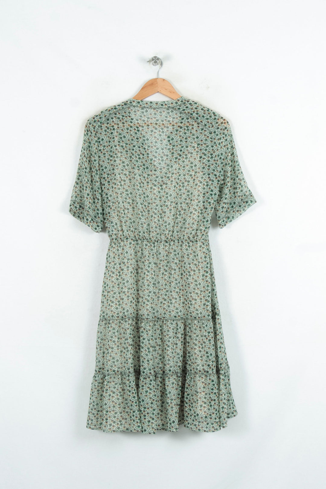 Robe Fleurie Verte - Taille M/38 de la marque Gerard Darel | PARAD80447 - Vendu par Paradigme - Image 4