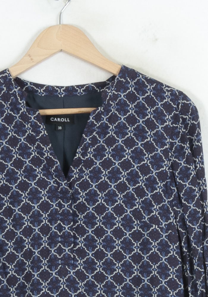 Robe Droite Bleu - Taille M/38 de la marque Caroll | PARAD80448 - Vendu par Paradigme - Image 3