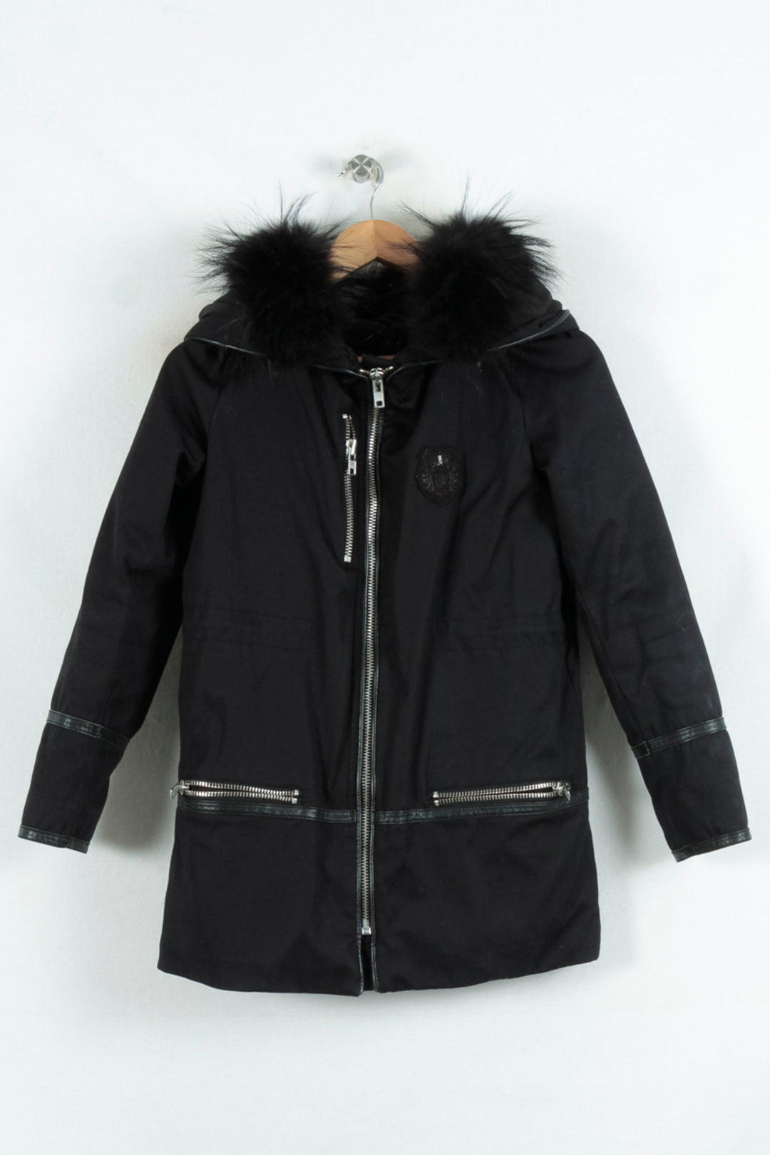 Parka Noire - Taille XS/34 de la marque The Kooples | PARAD80450 - Vendu par Paradigme - Image 2