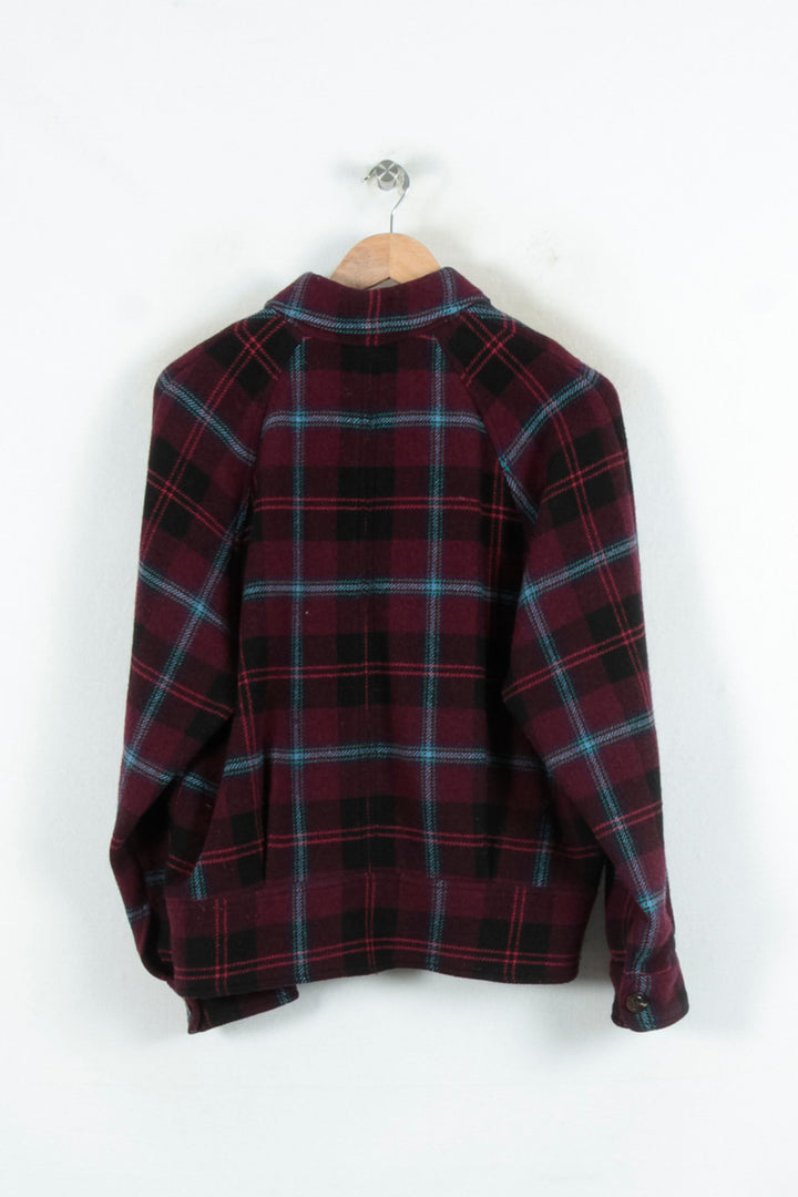 Veste à Carreaux Bordeaux et Noir - Taille XS/34 de la marque Soeur | PARAD80451 - Vendu par Paradigme - Image 4