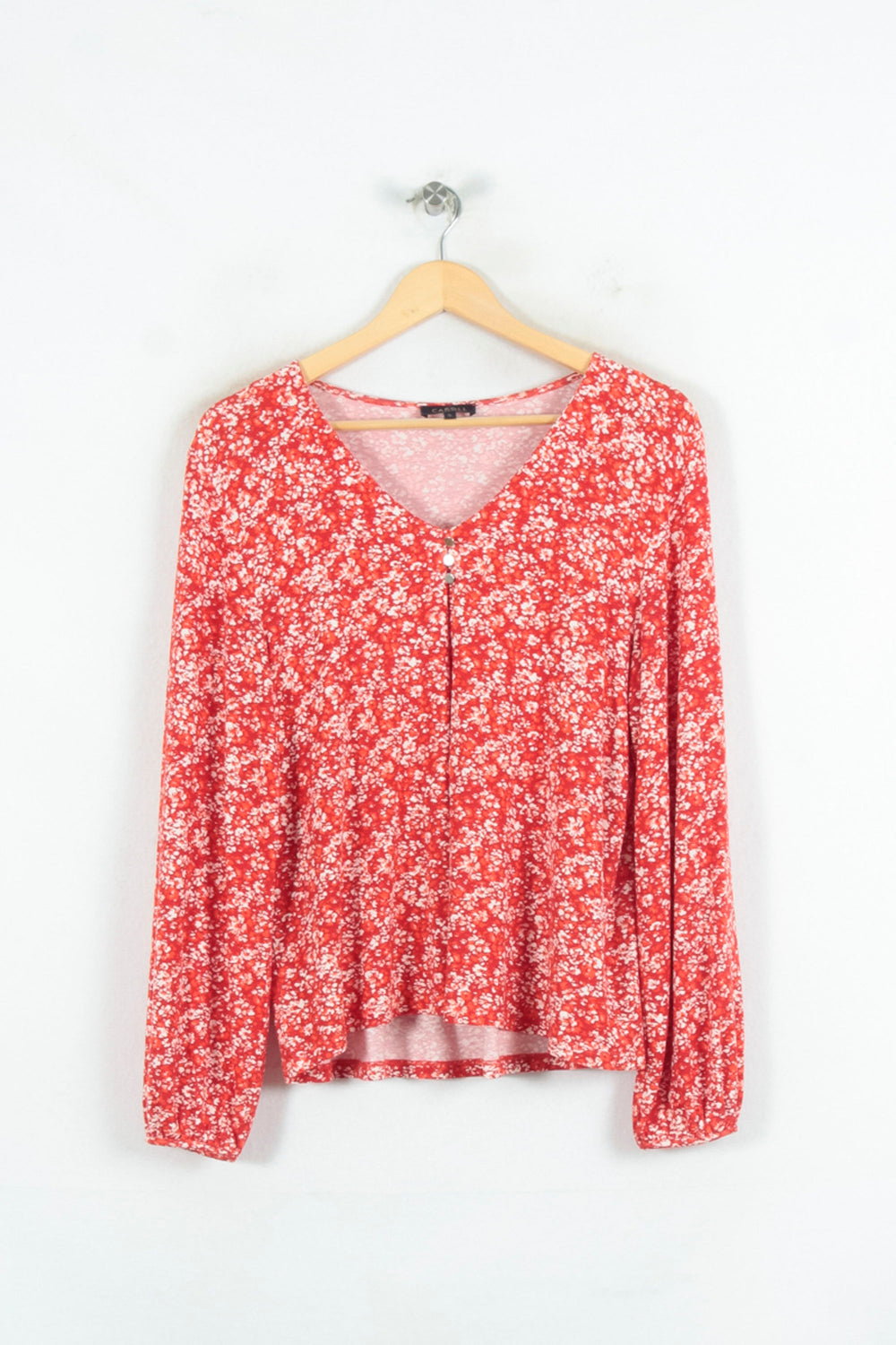 Blouse Rouge et Blanche - Taille S/36 de la marque Caroll | PARAD80455 - Vendu par Paradigme - Image 2