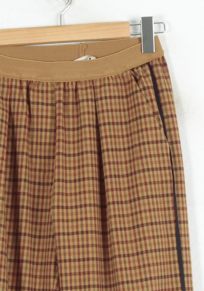 Pantalon Carreaux Marron et Rouge - Taille S/36 de la marque La Fée Maraboutée | PARAD80457 - Vendu par Paradigme - Image 3