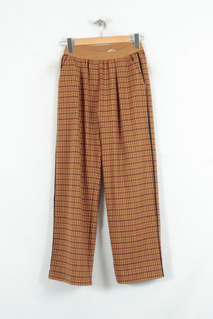 Pantalon Carreaux Marron et Rouge - Taille S/36 de la marque La Fée Maraboutée | PARAD80457 - Vendu par Paradigme - Image 2