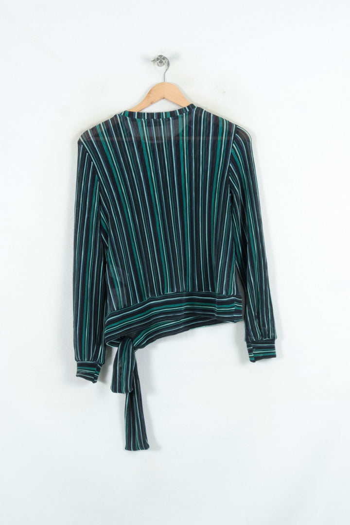 Blouse Rayée Multicolore - Taille M/38 de la marque La Fée Maraboutée | PARAD80460 - Vendu par Paradigme - Image 4