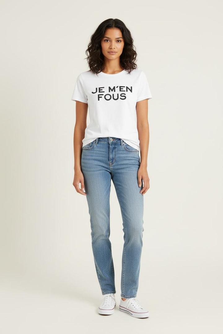 Tee-shirt Blanc et Noir - Taille M/38 de la marque Zadig&Voltaire | PARAD80470 - Vendu par Paradigme - Image 1