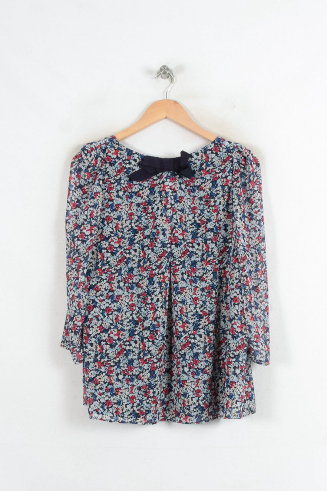 Blouse Fleurie Multicolore - Taille M/38 de la marque Claudie Pierlot | PARAD80472 - Vendu par Paradigme - Image 4