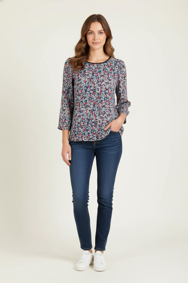 Blouse Fleurie Multicolore - Taille M/38 de la marque Claudie Pierlot | PARAD80472 - Vendu par Paradigme - Image 1