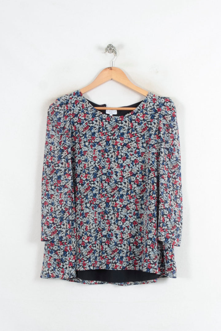 Blouse Fleurie Multicolore - Taille M/38 de la marque Claudie Pierlot | PARAD80472 - Vendu par Paradigme - Image 2