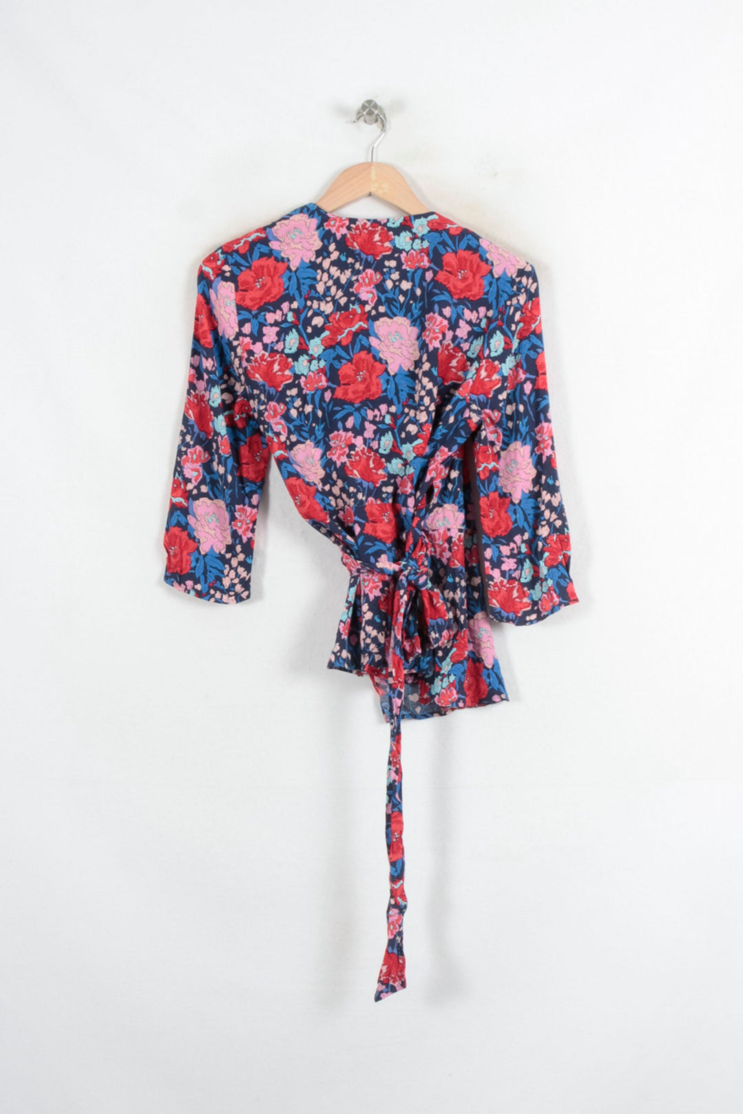 Blouse Portefeuille Multicolore - Taille L/40 de la marque Claudie Pierlot | PARAD80477 - Vendu par Paradigme - Image 4