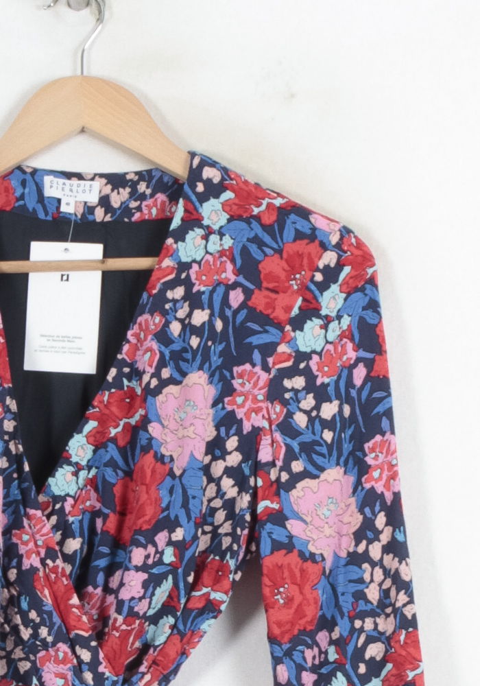 Blouse Portefeuille Multicolore - Taille L/40 de la marque Claudie Pierlot | PARAD80477 - Vendu par Paradigme - Image 3