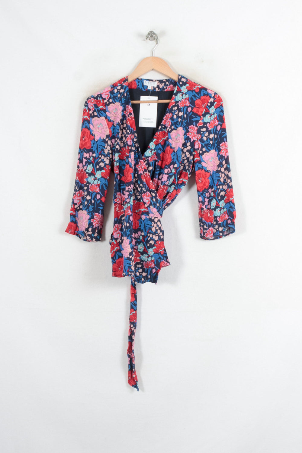 Blouse Portefeuille Multicolore - Taille L/40 de la marque Claudie Pierlot | PARAD80477 - Vendu par Paradigme - Image 2