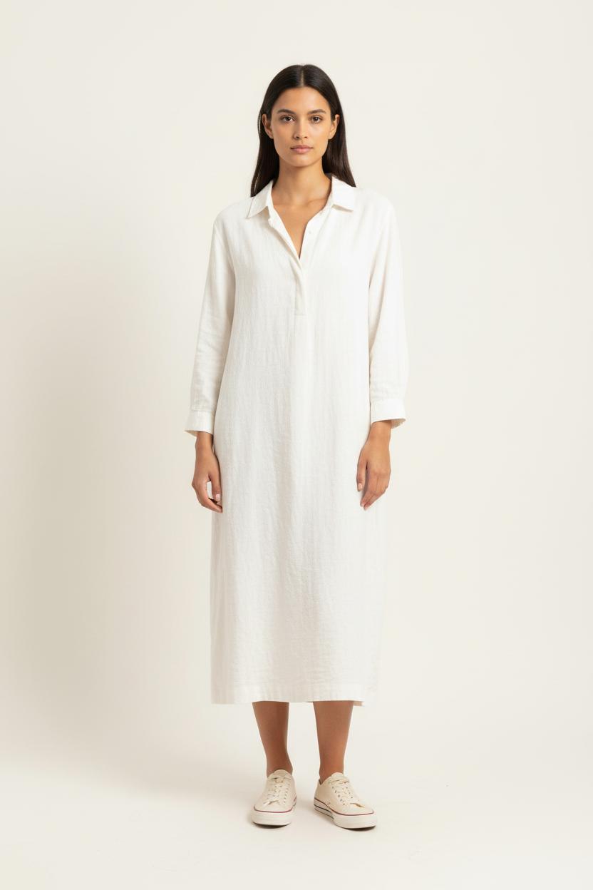 Robe Chemise Blanche - Taille L/40 de la marque Maison 123 | PARAD80478 - Vendu par Paradigme - Image 1